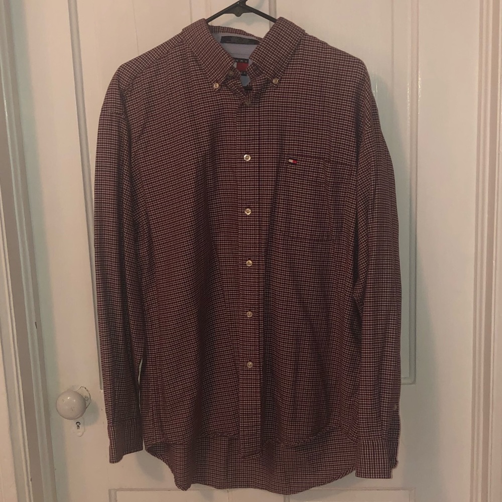 Tommy Hilfiger long sleeve plaid button down